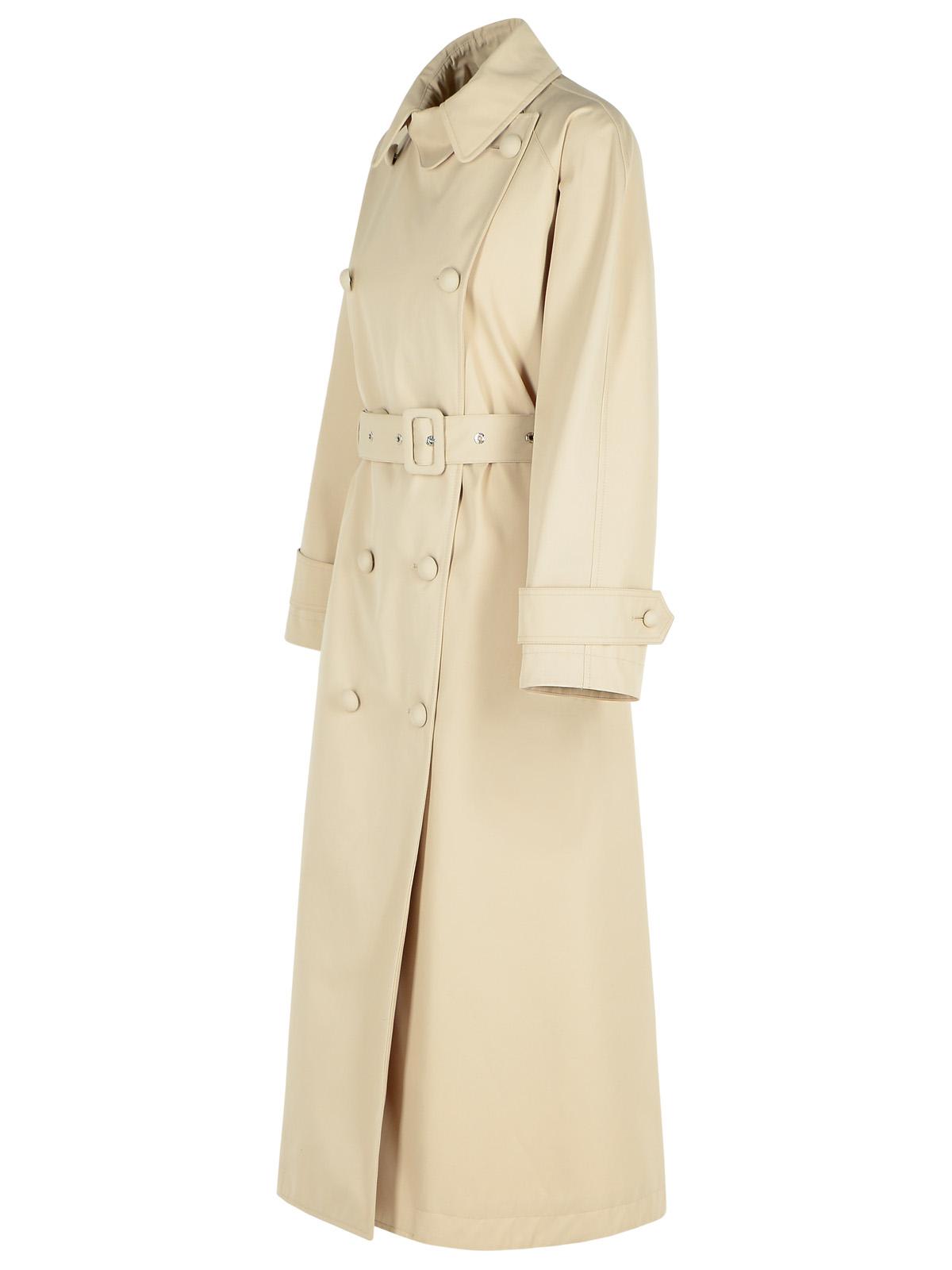 Dolce & Gabbana 'over' Beige Polyester Blend Trench Coat In Beige