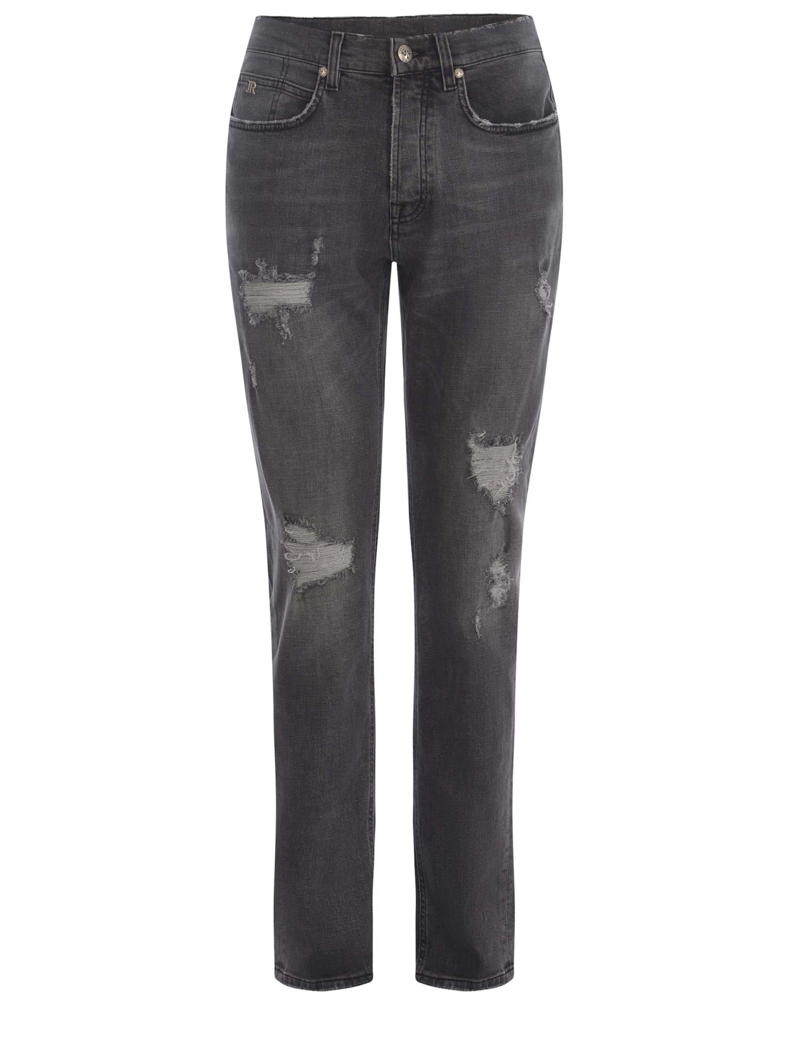 Shop Richmond Jeans  Monon Made Of Denim In Denim Grigio