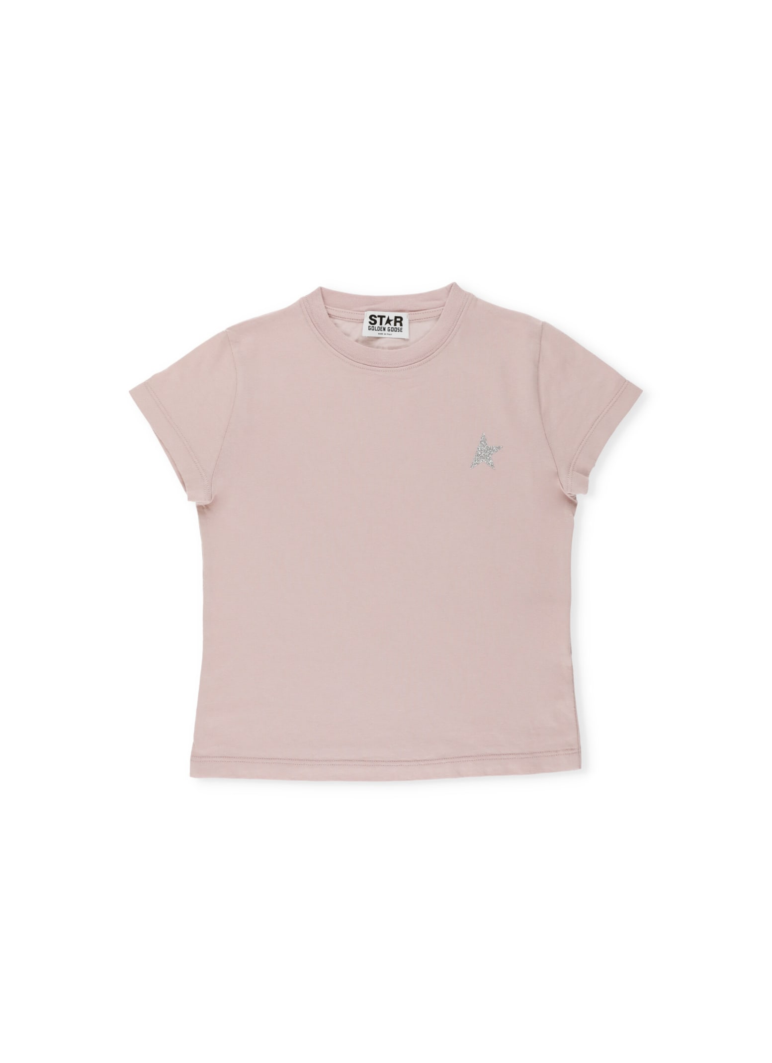 Golden Goose T-shirt With Glittered Star