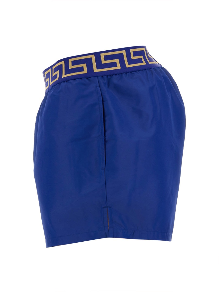 Shop Versace Swimsuit In Blue
