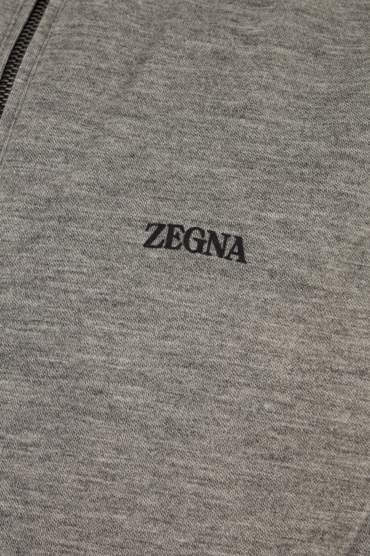 Zegna Reversible High Collar Sleeveless Jacket With Side Pockets In Black