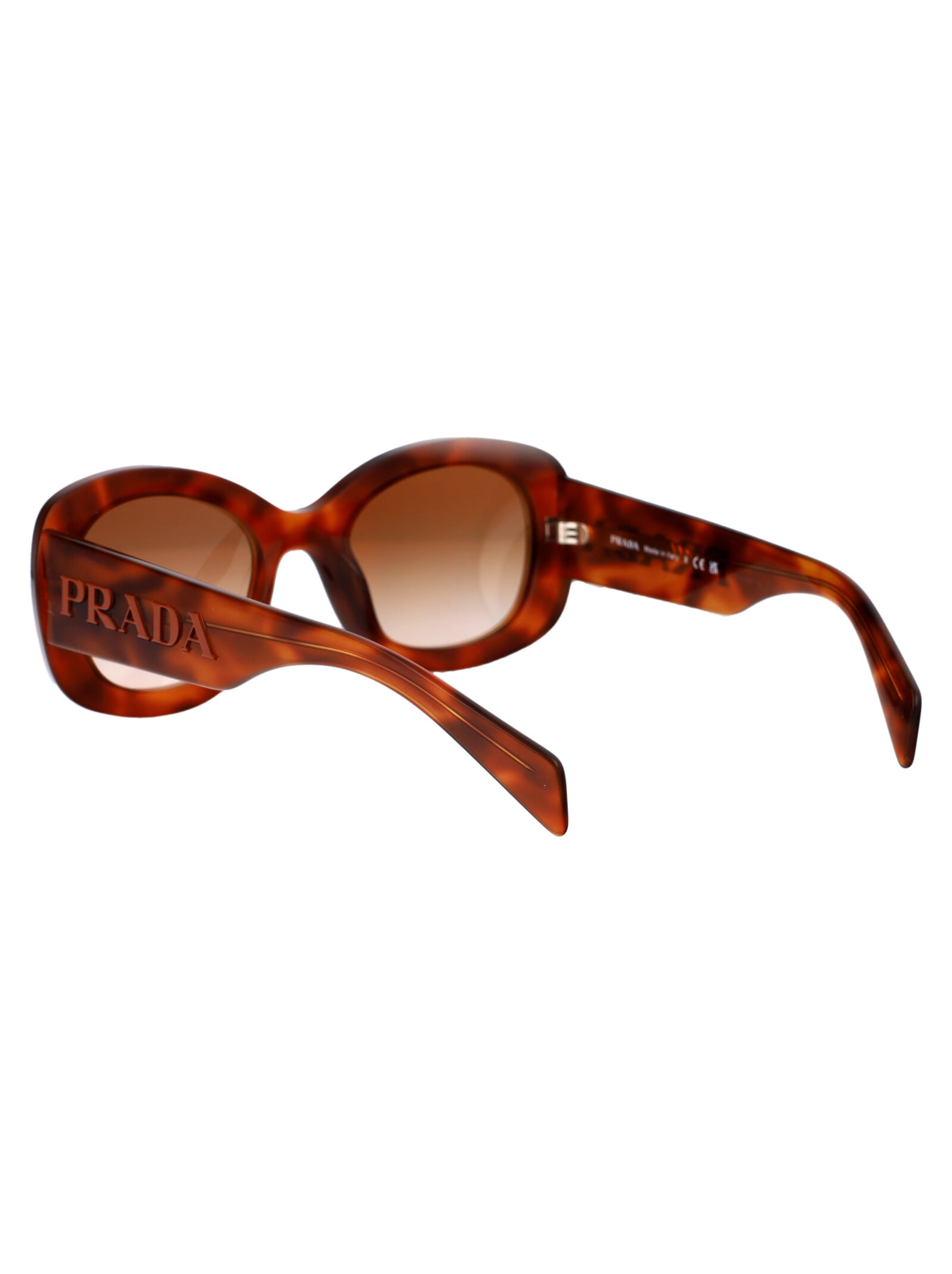 Shop Prada 0pr A13s Sunglasses In 18r70e Cognac Tortoise