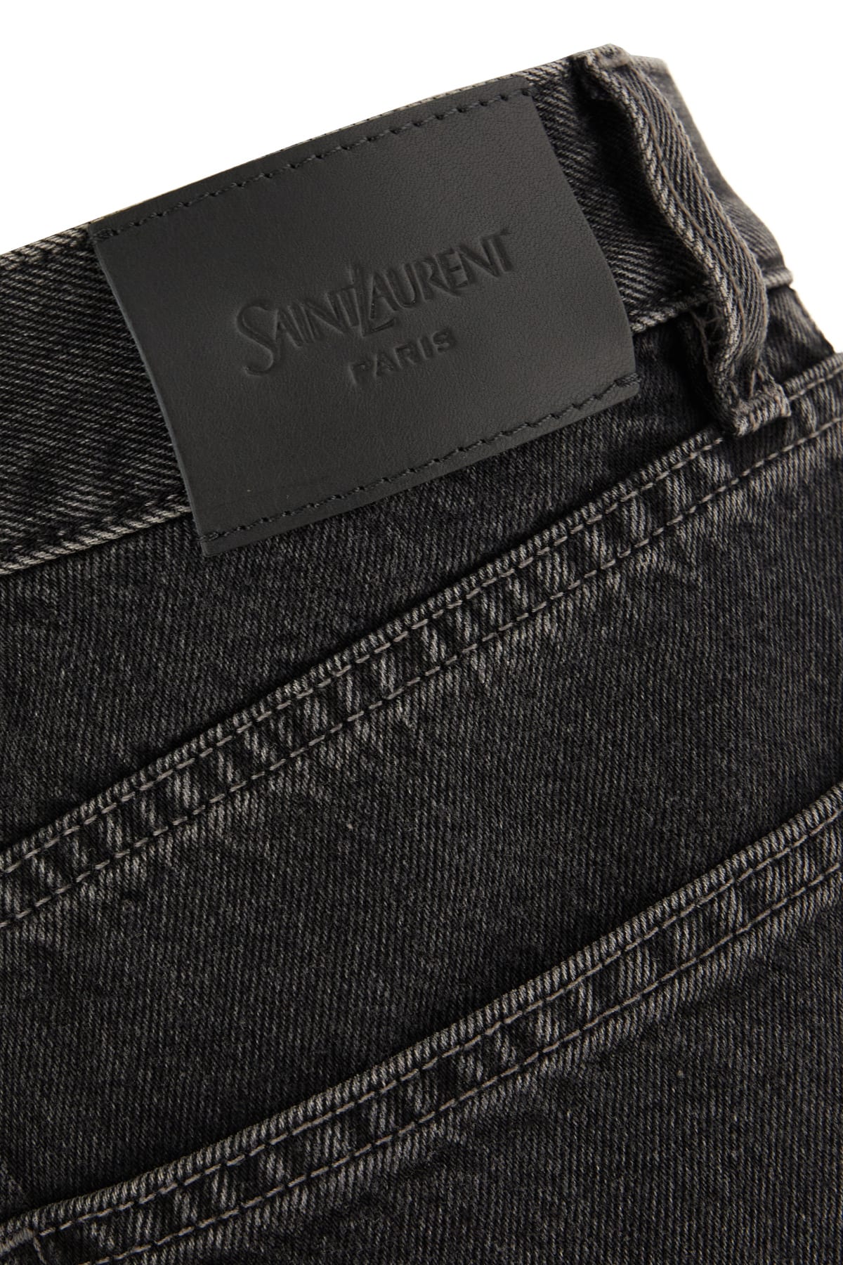Saint Laurent Jeans In Denim In Black