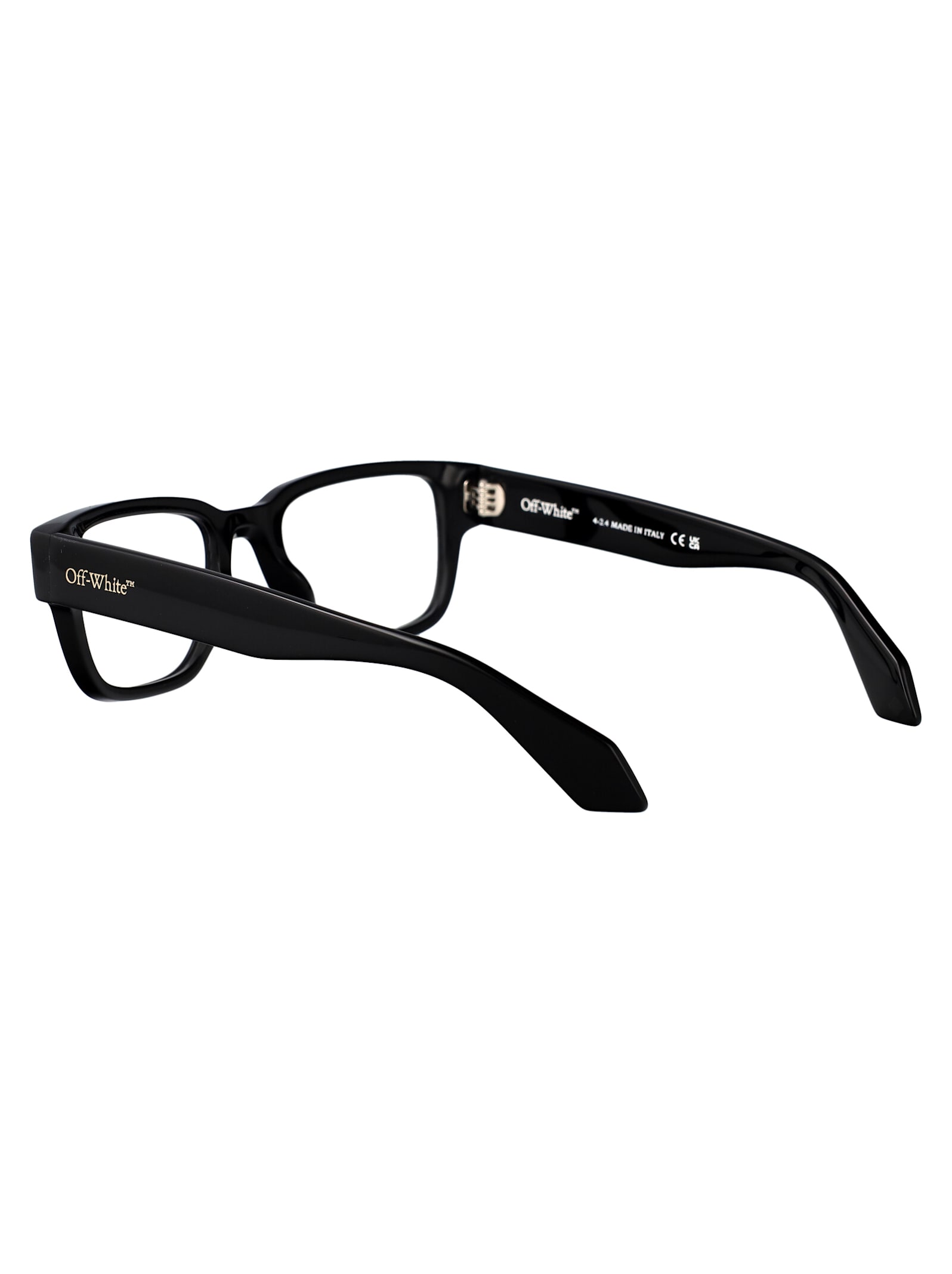 Off-white Optical Style 37 Cat-eye Glasses In Black