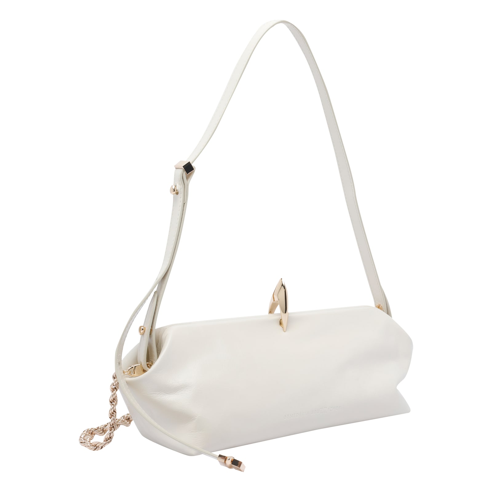 Benedetta Bruzziches Sophia La Petite Shoulder Bag In White