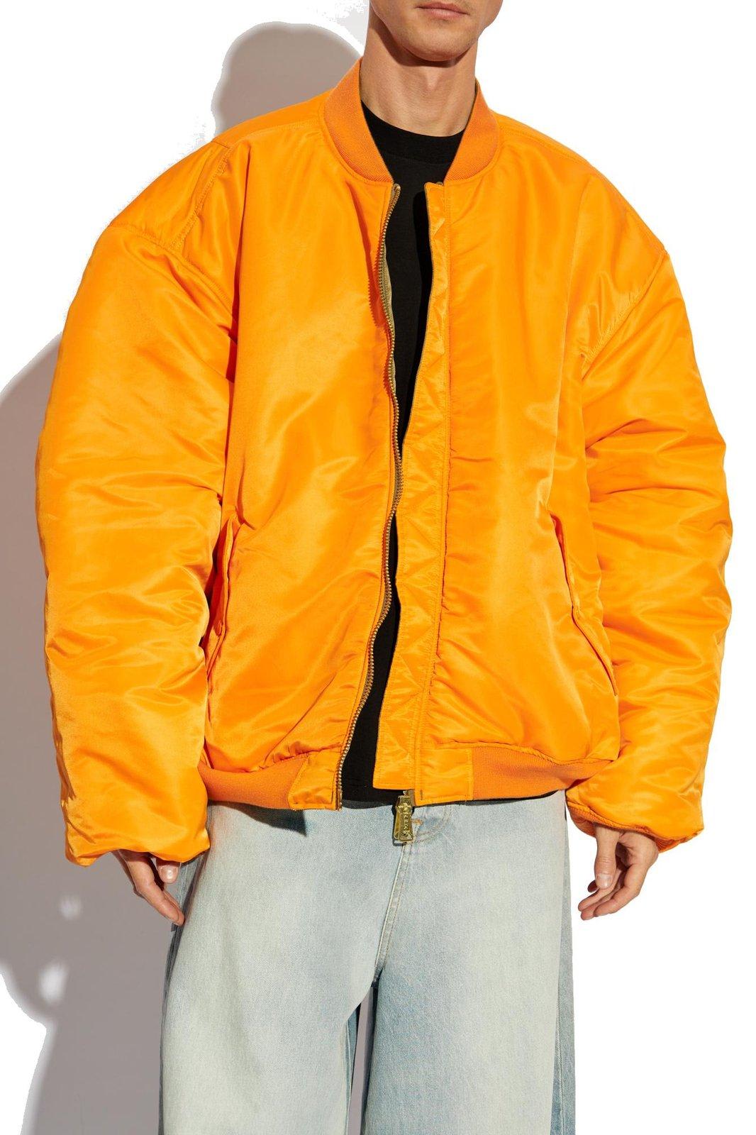 Vetements Keyring Attachment Cargo Bomber Jacket In Green