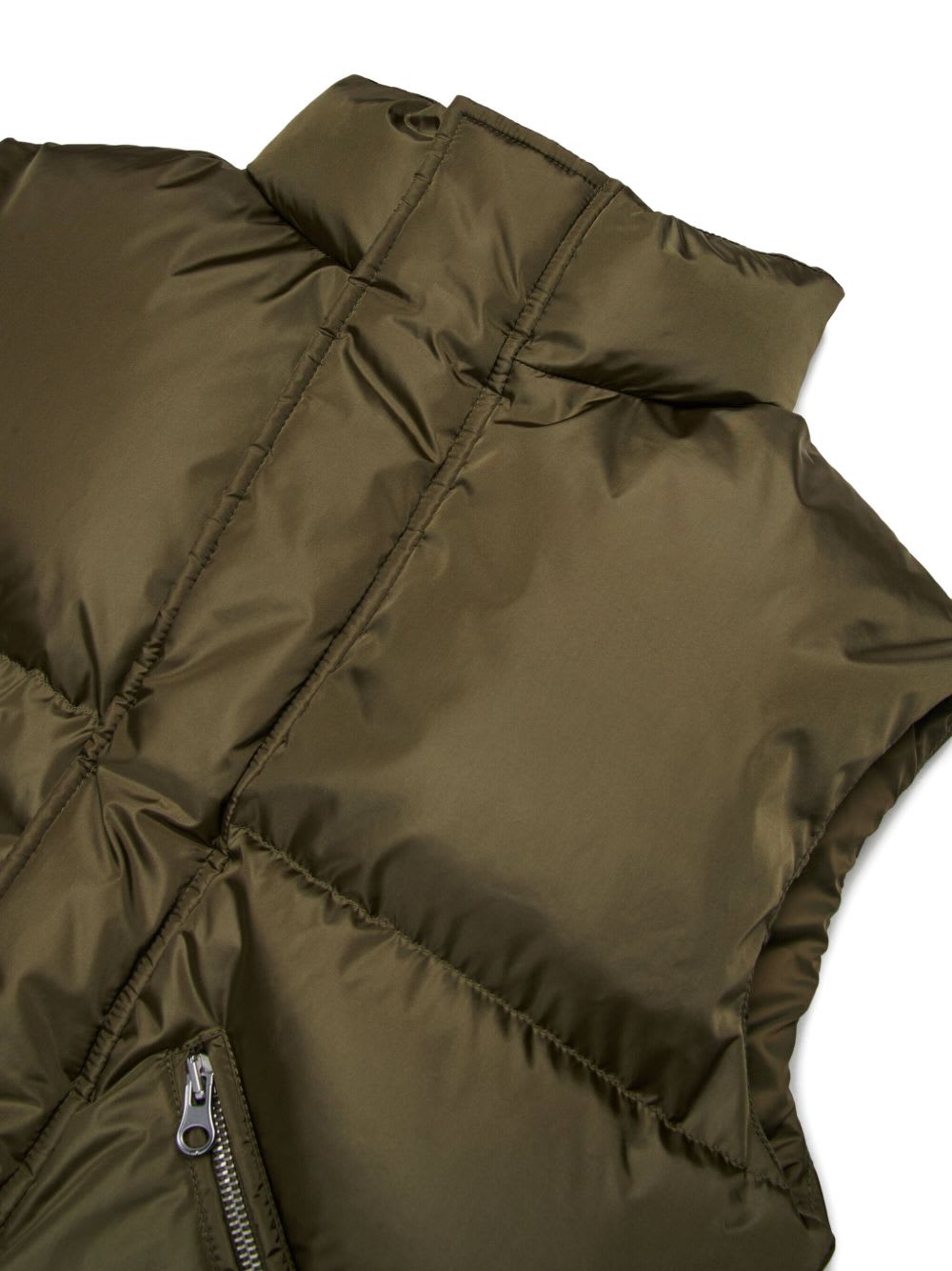 Mm6 Maison Margiela Kids Numeric Graphic Vest In Green