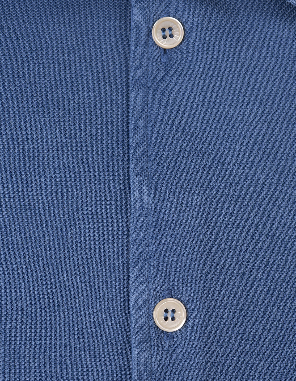 Shop Fedeli Teorema Shirt In Cobalt Blue Cotton Piqué