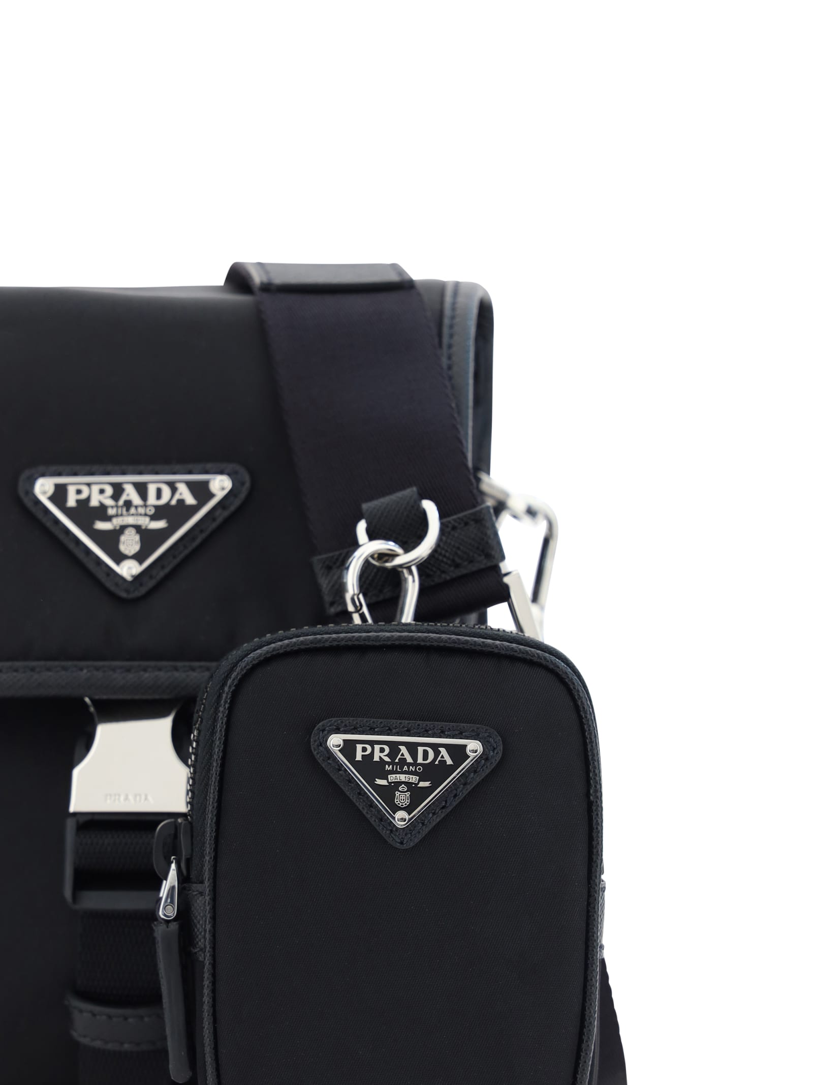 Shop Prada Shoulder Bag In Nero