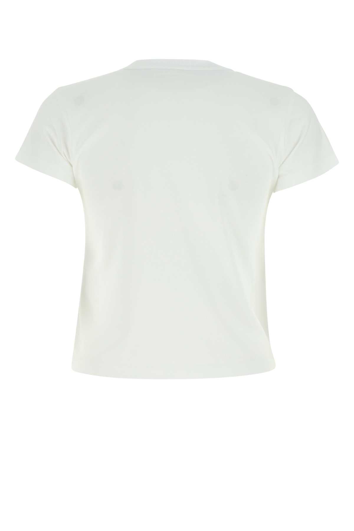 Shop Alexander Wang T White Cotton T-shirt In 100