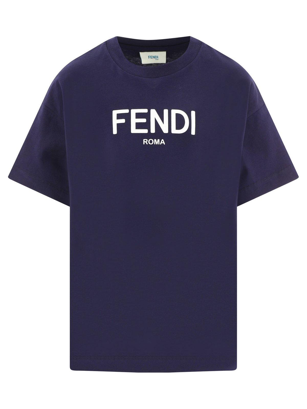 Fendi Roma Printed Crewneck T-shirt