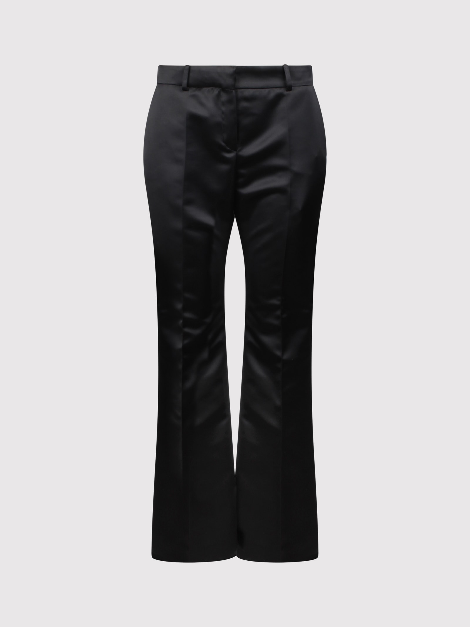 Satin Flare Trousers