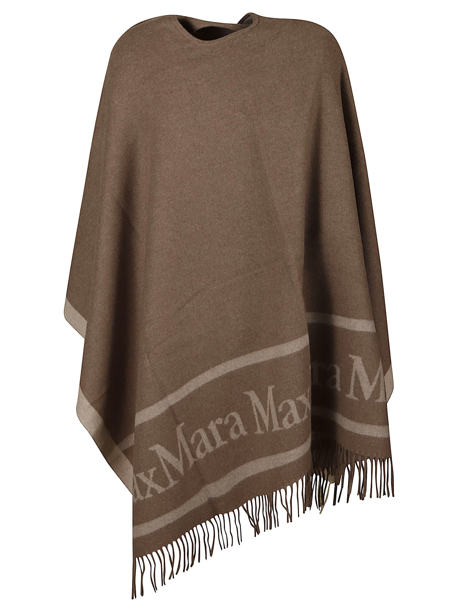 Shop Max Mara Hilde Cape In Camel