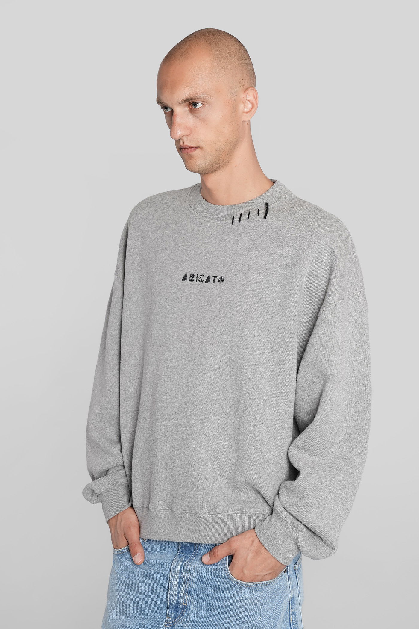 Axel Arigato Loops Sweatshirt Sweatshirt In Grey Cotton In Gray