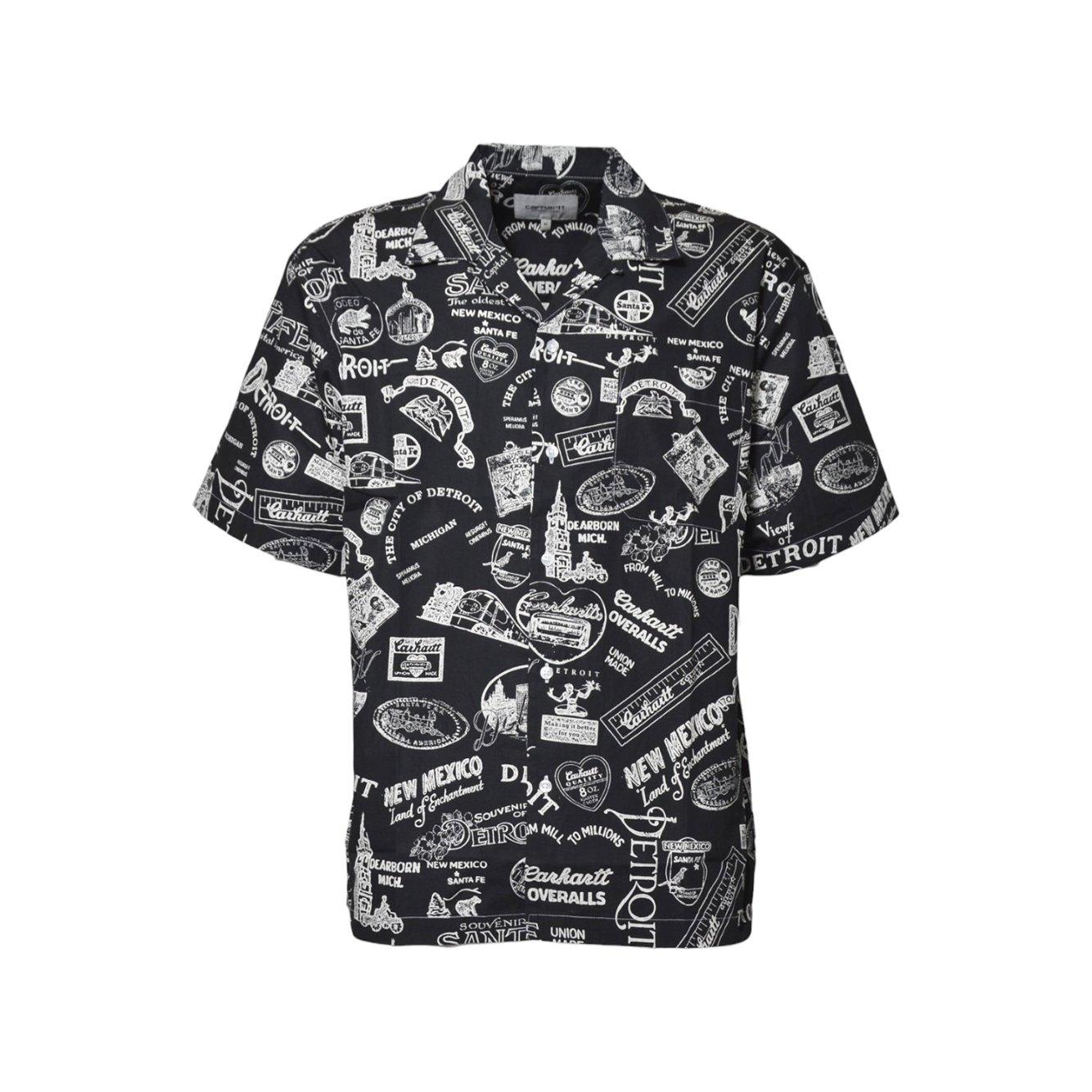 Pattern-printed Short-sleeved Shirt