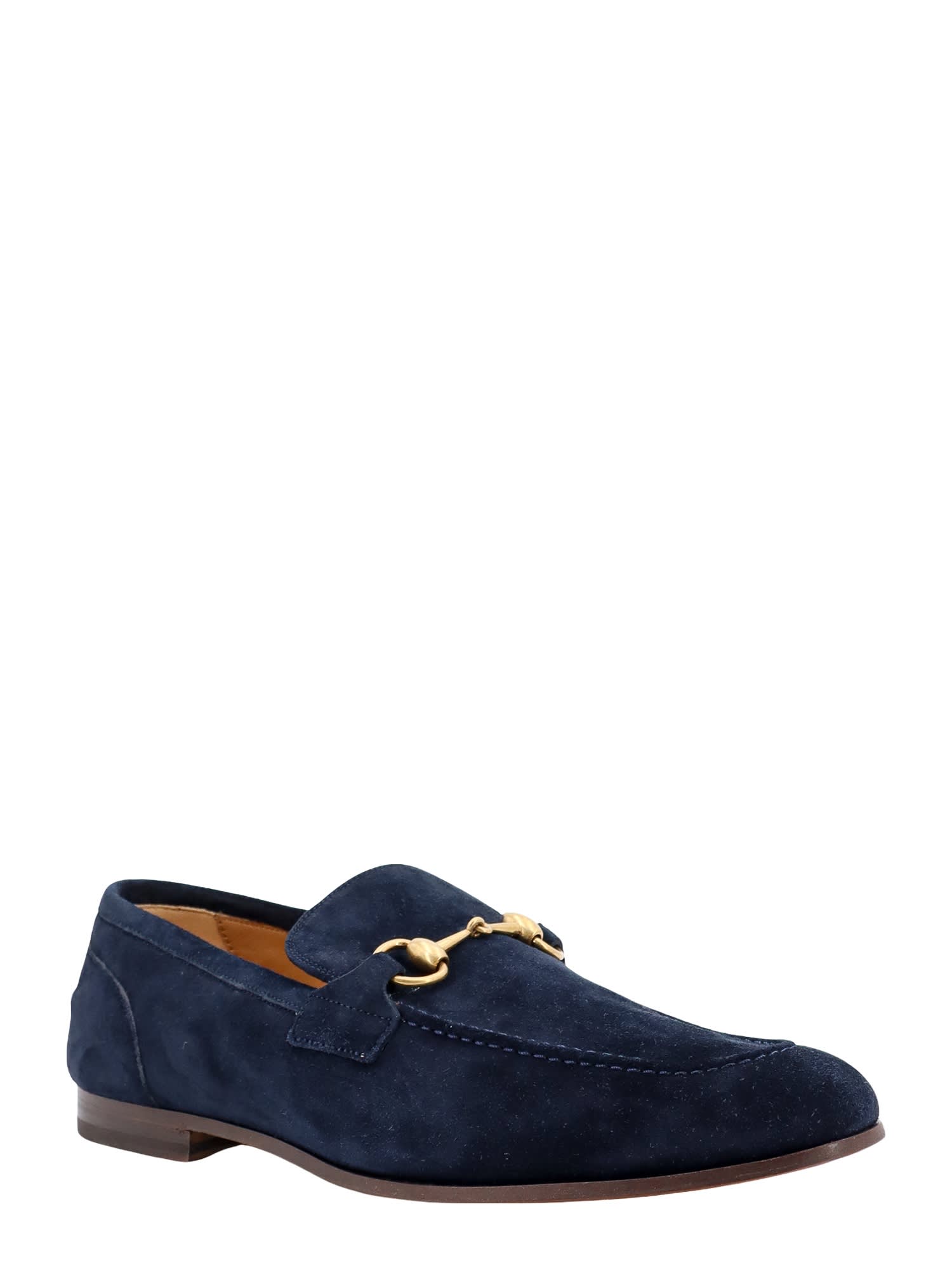 Shop Gucci Jordaan Loafer In Blue