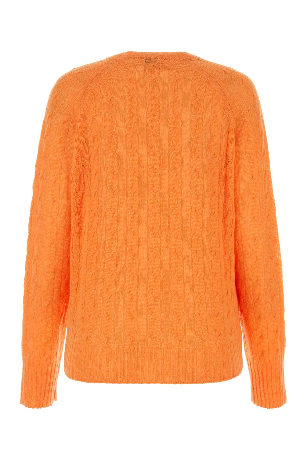 Shop Etro Orange Cashmere Sweater