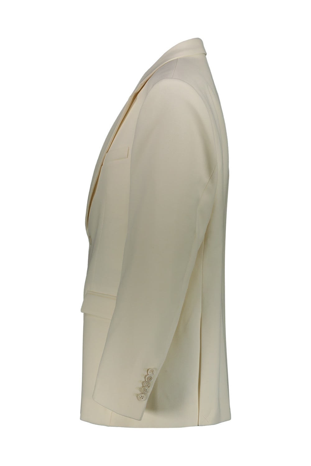 Shop Wardrobe.nyc Oversize Single Brested Blazer In Offwht White