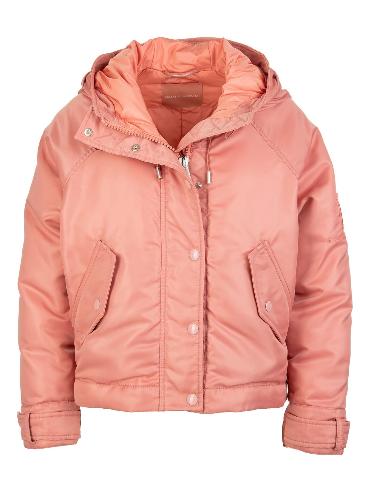 Ermanno Scervino Woman Short Pink Winter Jacket