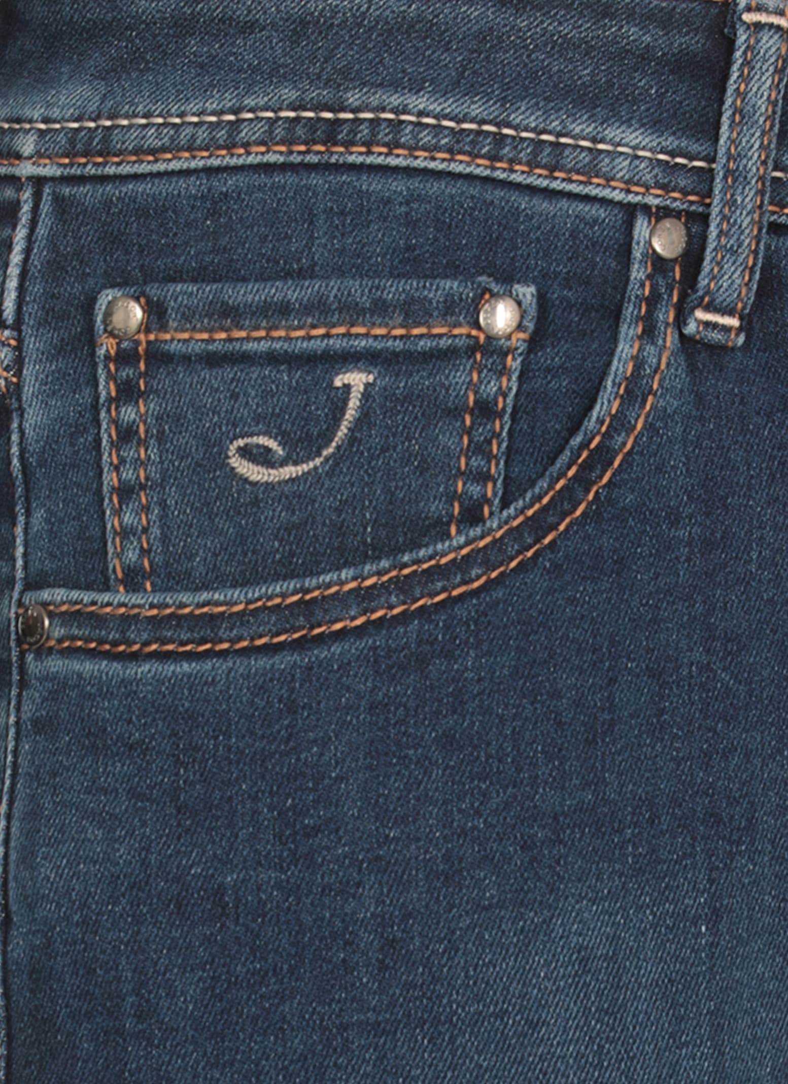 Jacob Cohen Straight Five-pocket Cotton Jeans In Blue