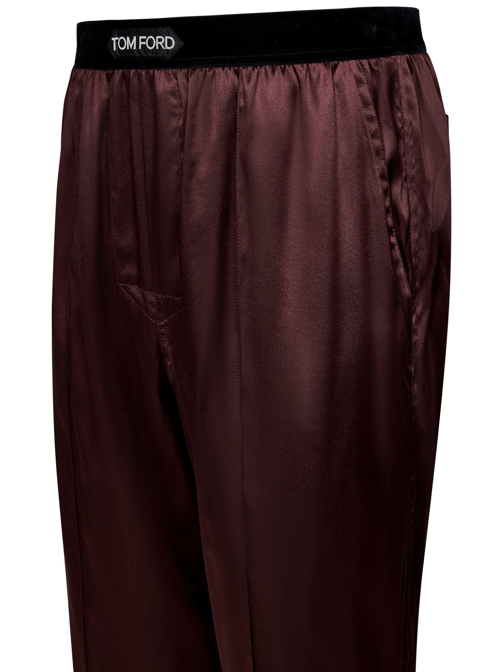 Shop Tom Ford Trousers In Brown