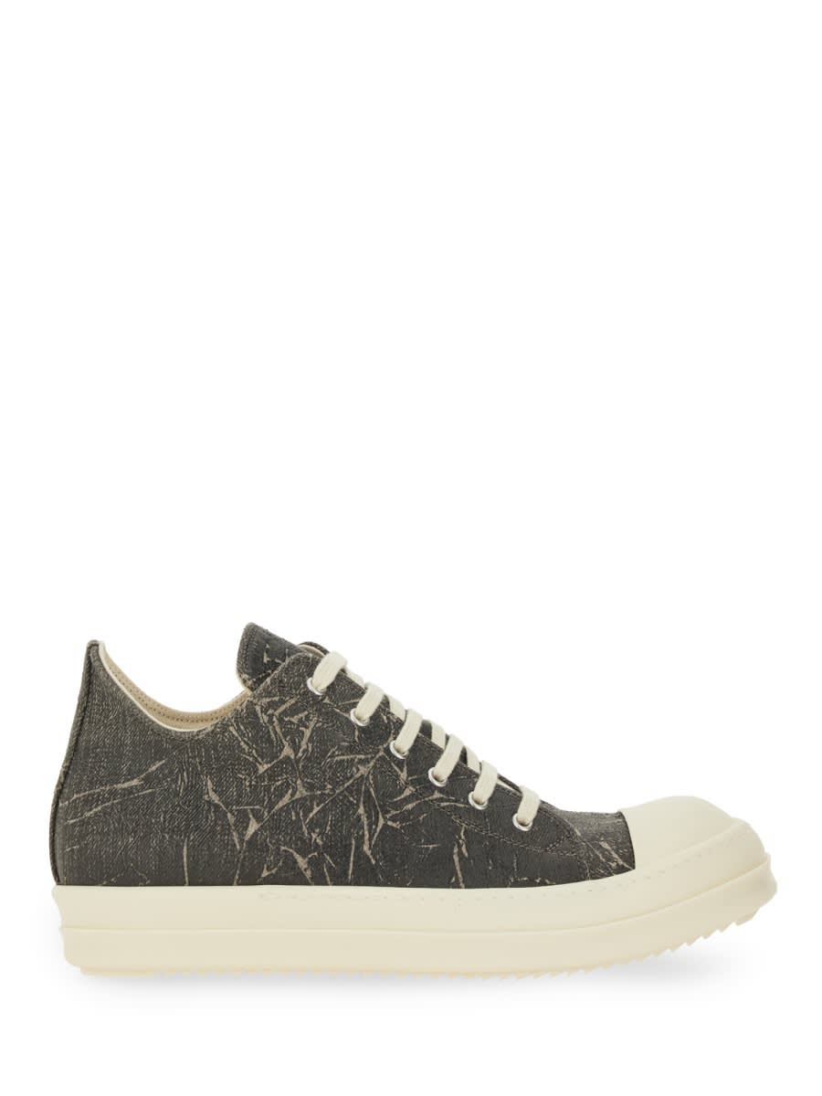 Drkshdw Black Cotton Sneaker In Multi