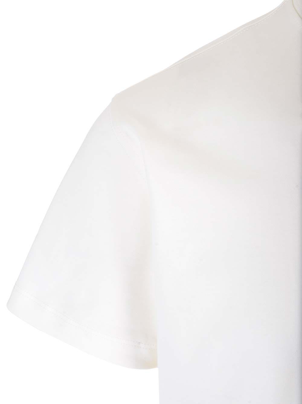 Shop Lardini Crew Neck T-shirt In White