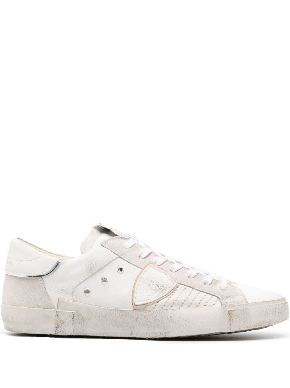 Shop Philippe Model Prsx Low Man Sneakers In White