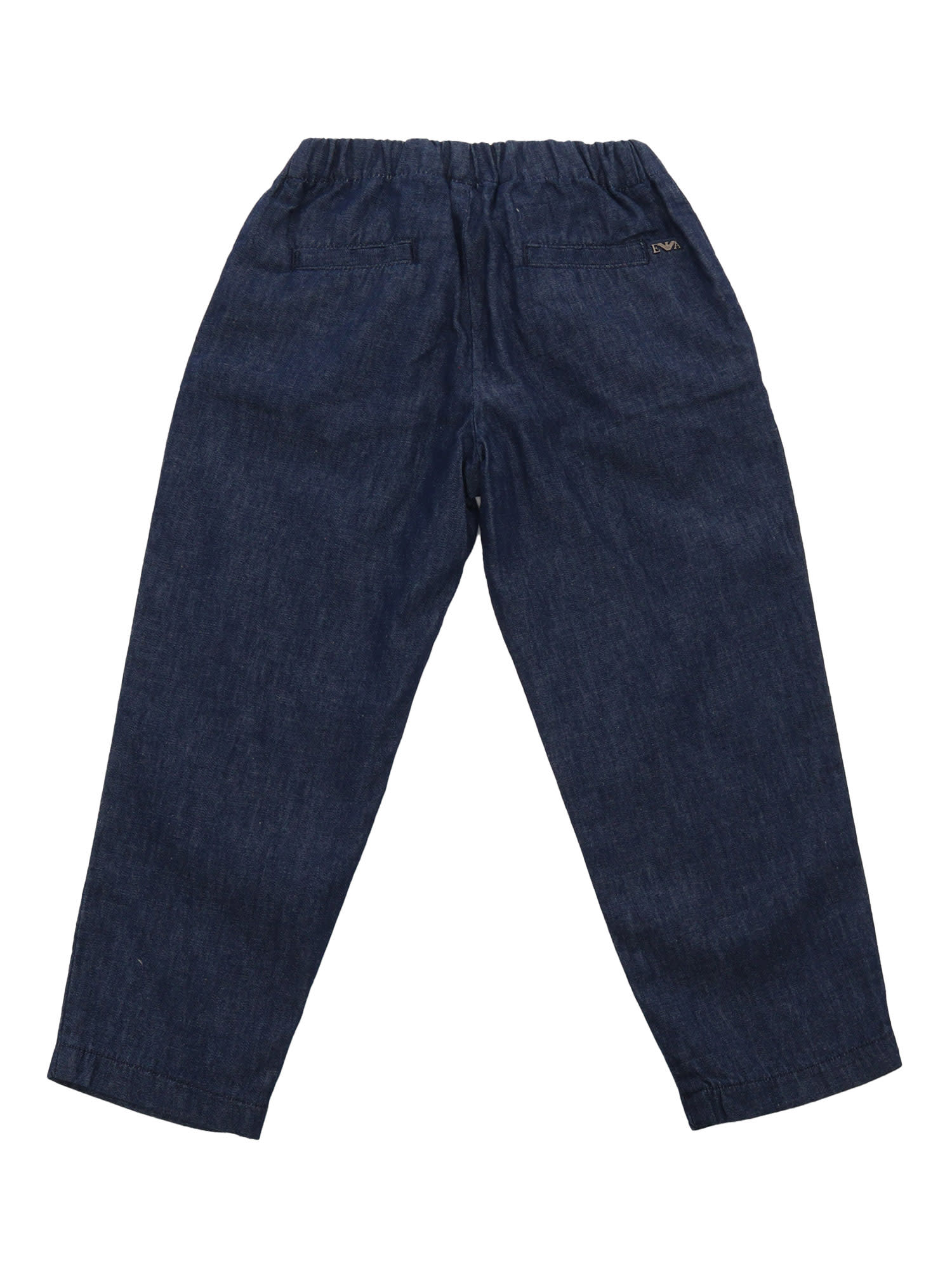 Shop Emporio Armani Blue Baggy Jeans