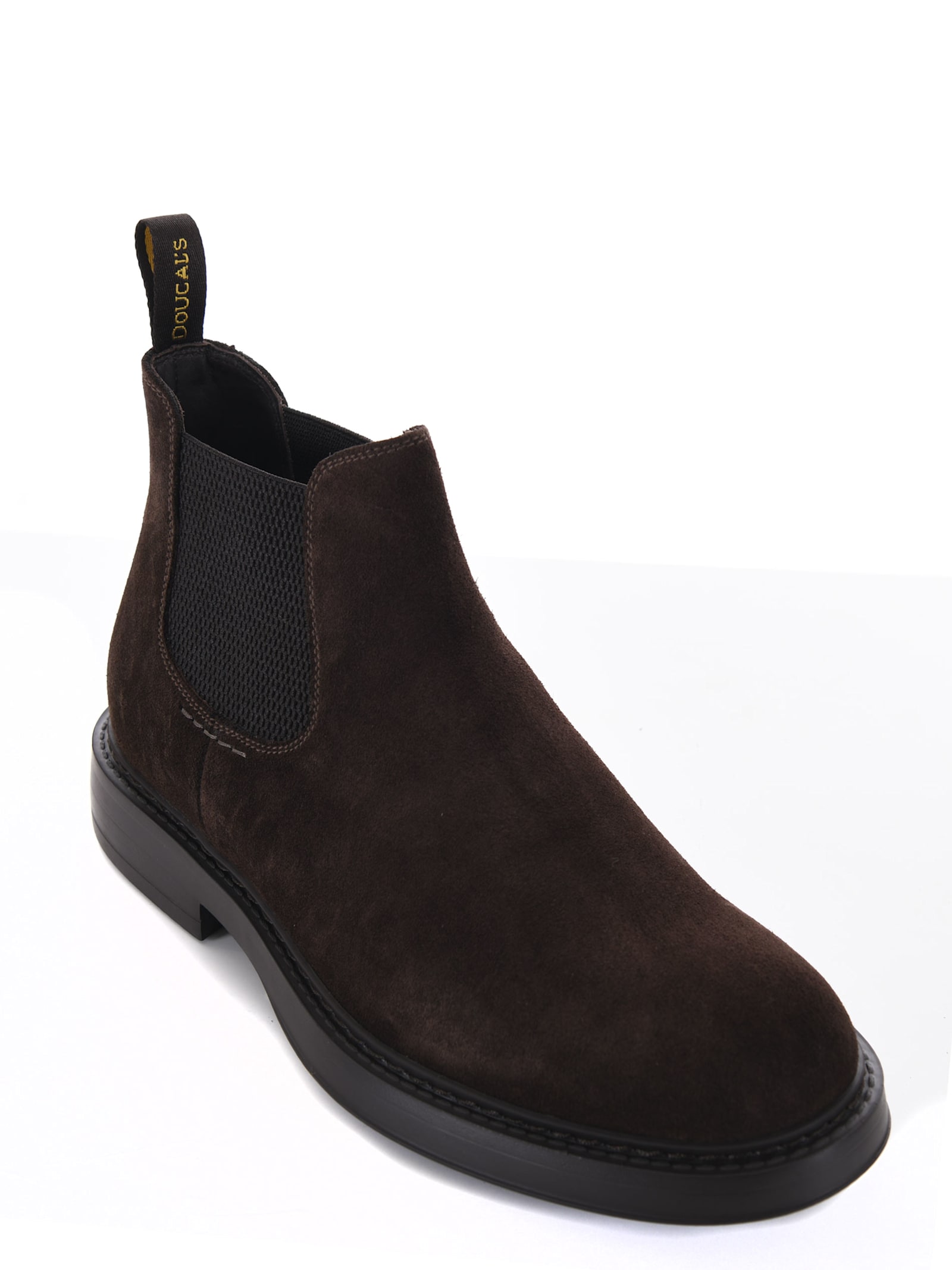 Shop Doucal's Doucals Suede Ankle Boots In Dark Brown