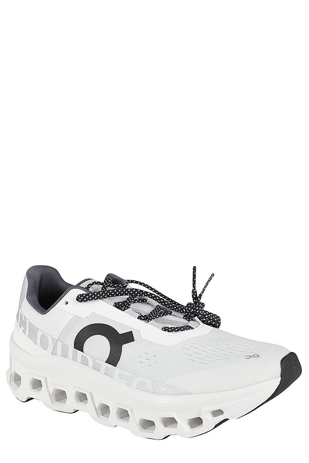On Cloudmster Lace-up Sneakers In White