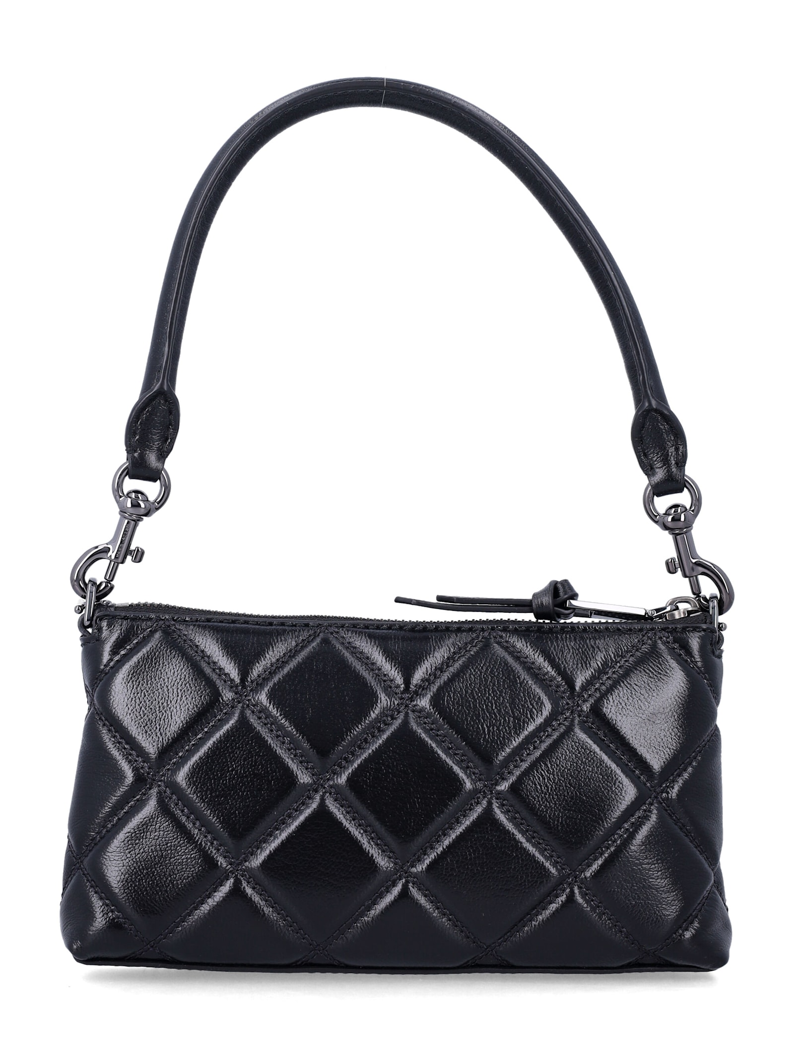 Marc Jacobs The Quilted Snapshot Convertible Shoulder Bag In Black