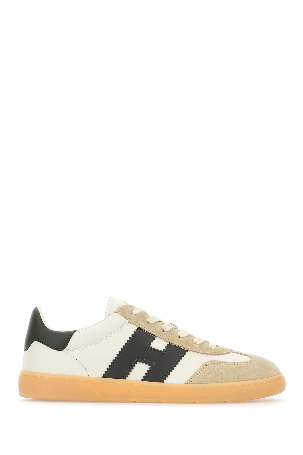 Hogan Cool Lace-up Leather Sneakers In Bianco