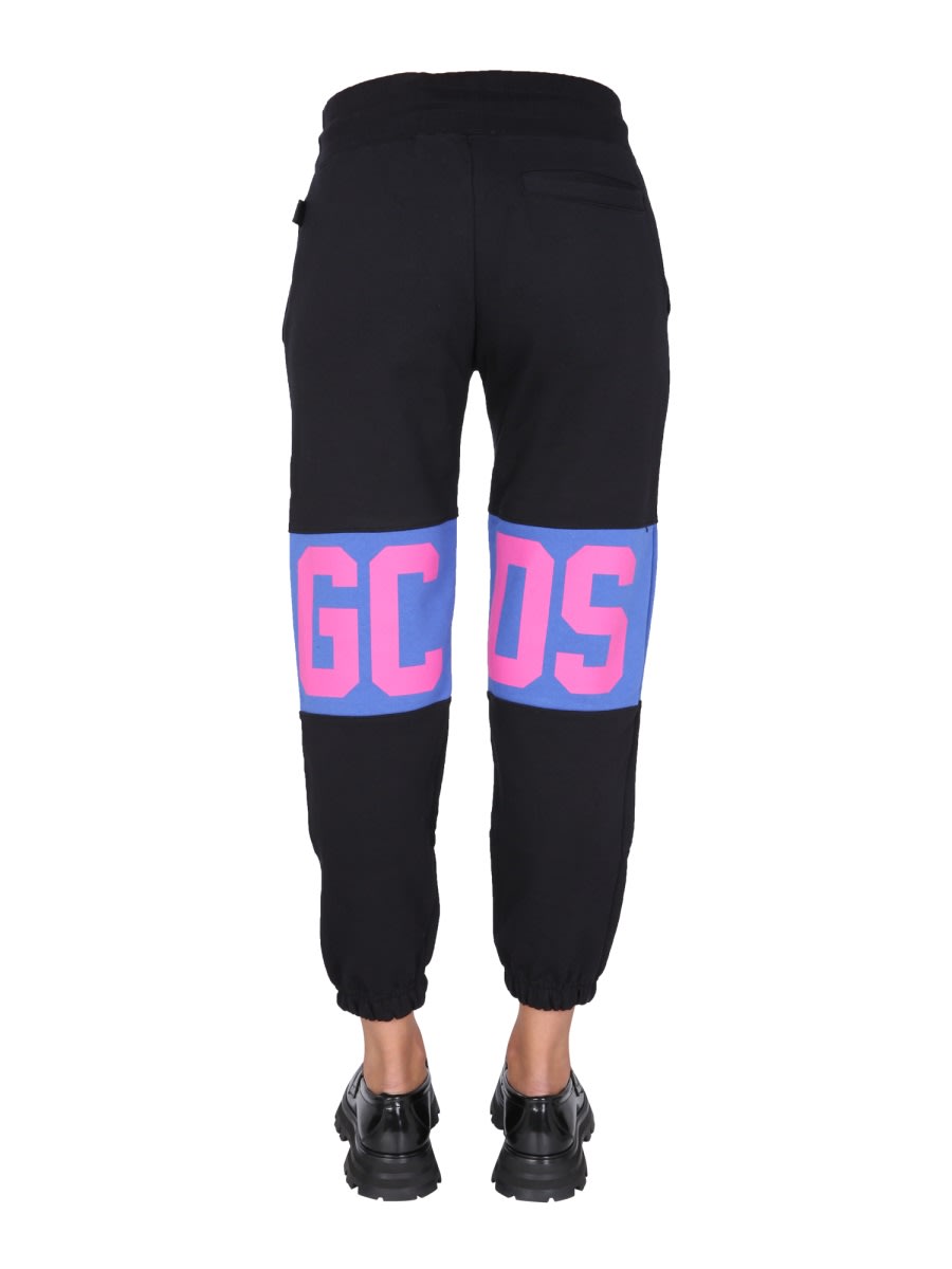 Shop Gcds Pantalone Jogging Con Logo In Black