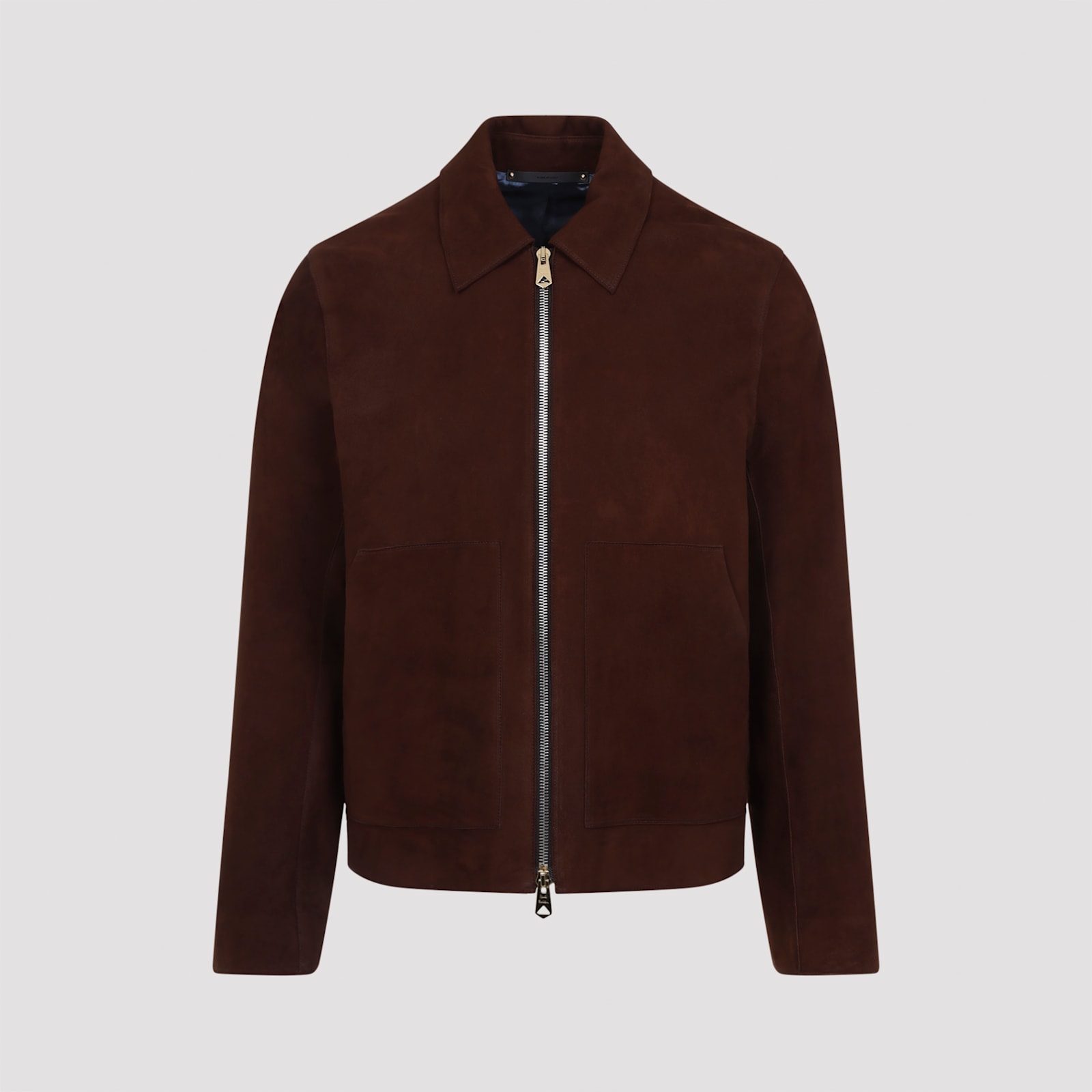 PAUL SMITH BROWN SUEDE BLOUSON JACKET