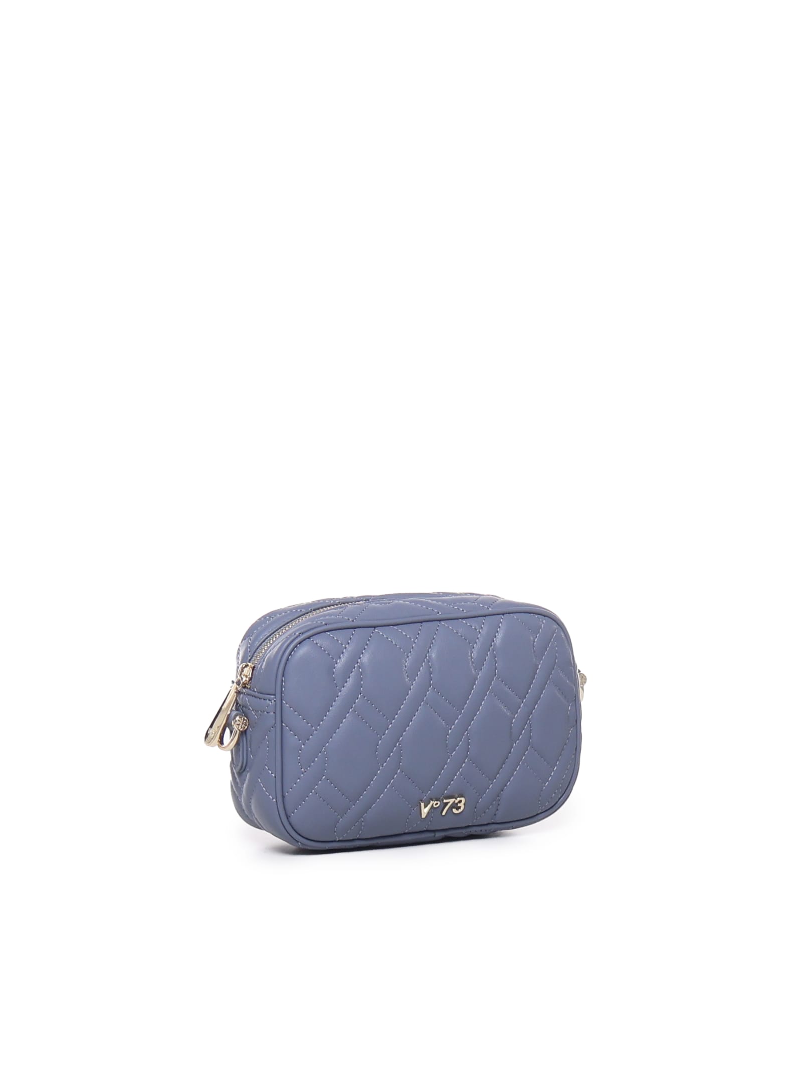 V73 Margaret Shoulder Bag In Eco-leather In Denim
