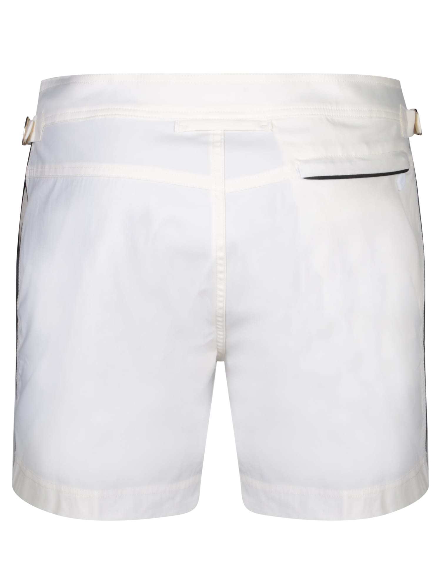 Shop Tom Ford White/black Piping Swimsuit