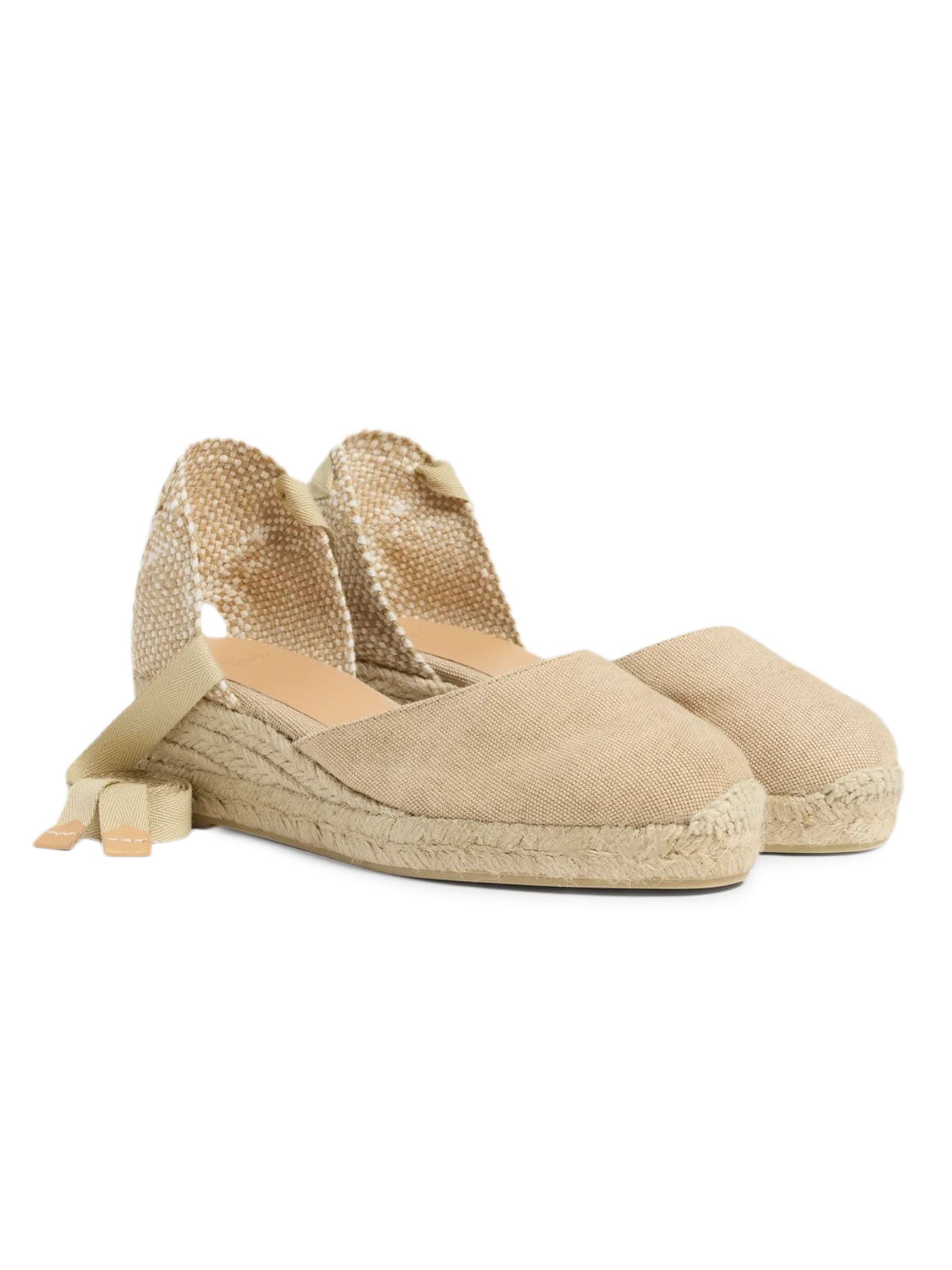 Castañer Beige Cotton Carina Espadrilles