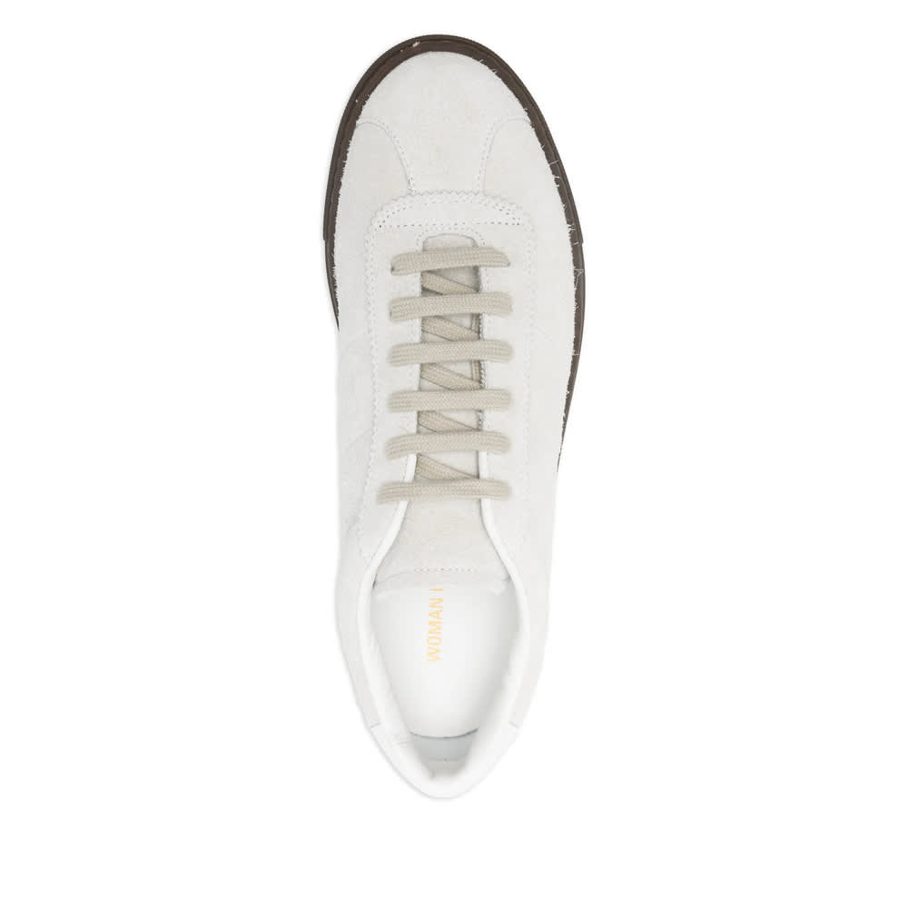 Common Projects Logo Lace-up Low-top Casual Shoes In White