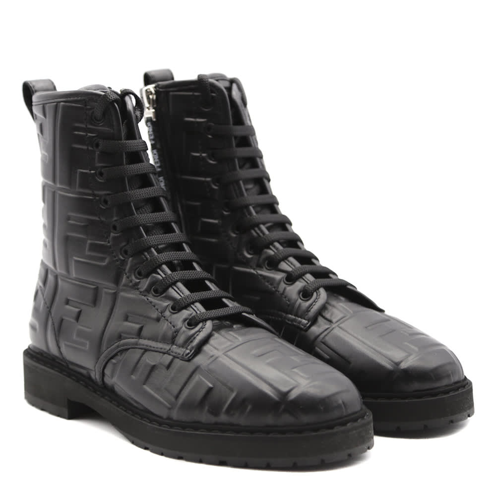 fendi leather biker boots