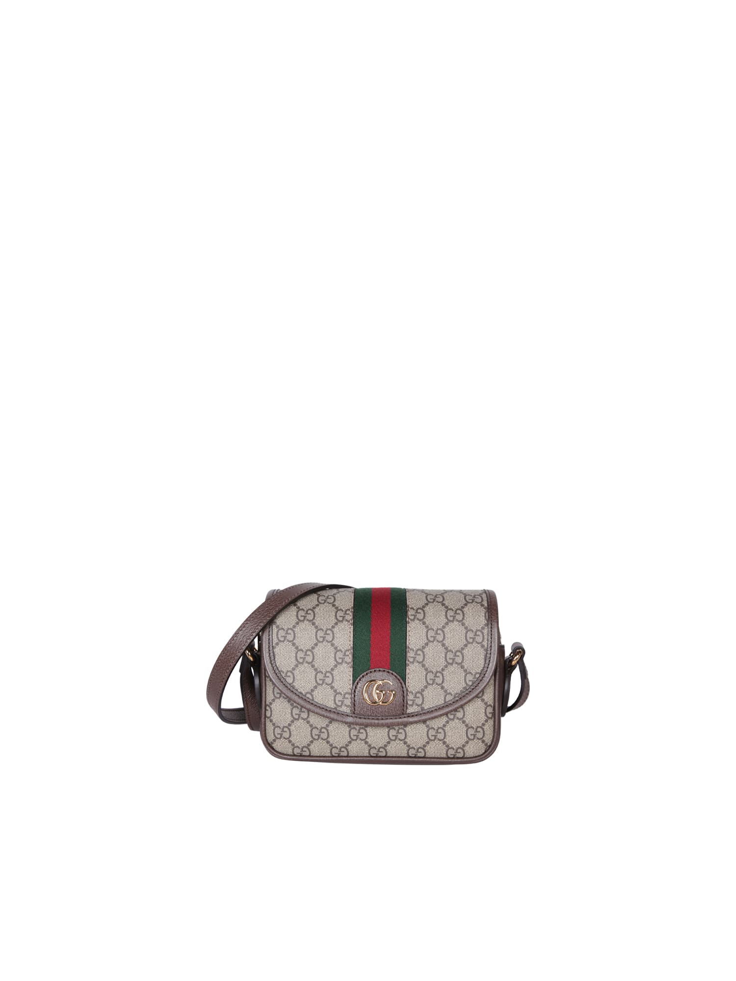 Shop Gucci Ophidia Messenger Monogram Beige Bag