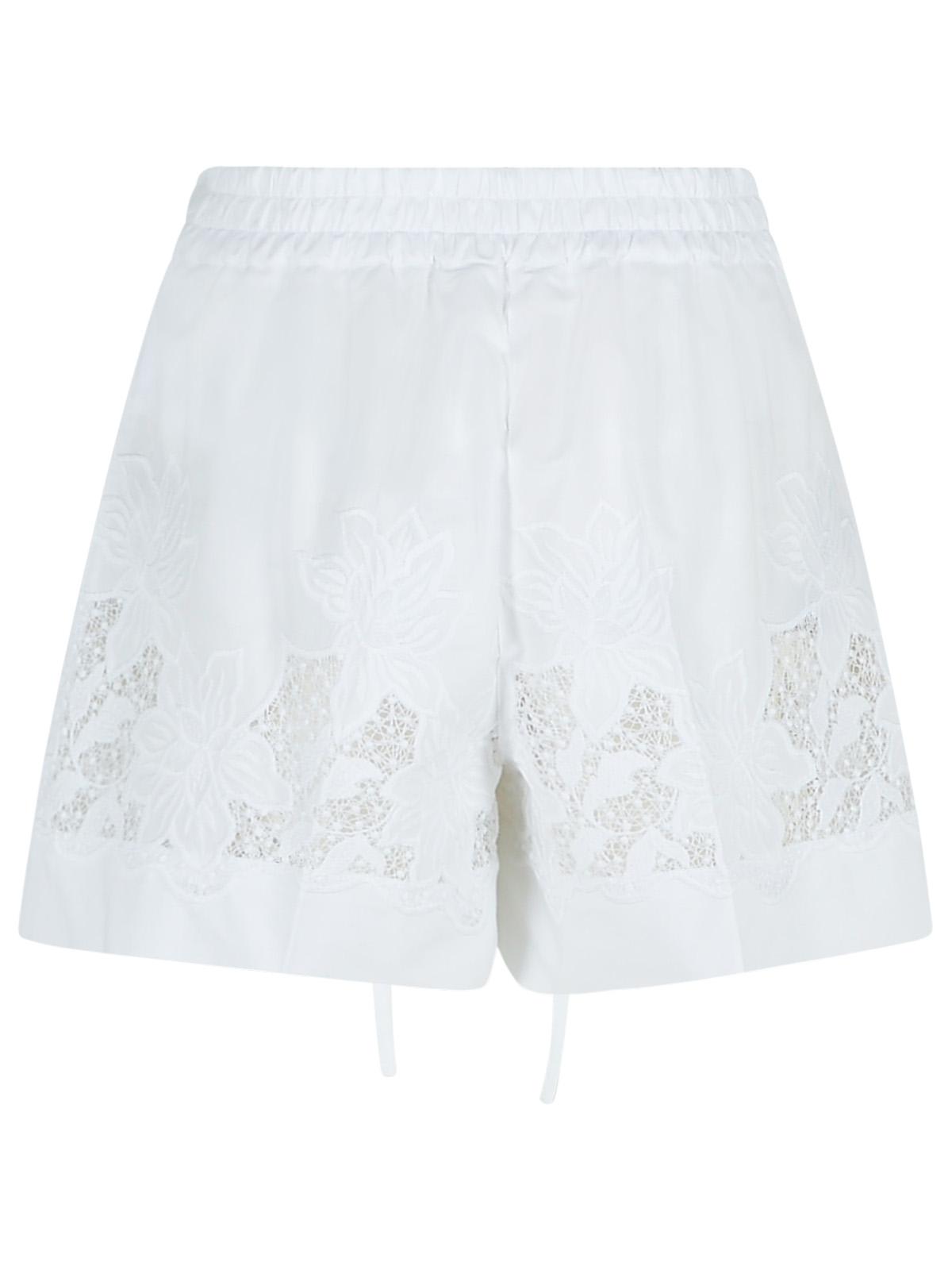 Shop P.a.r.o.s.h Shorts With Embroidery In White