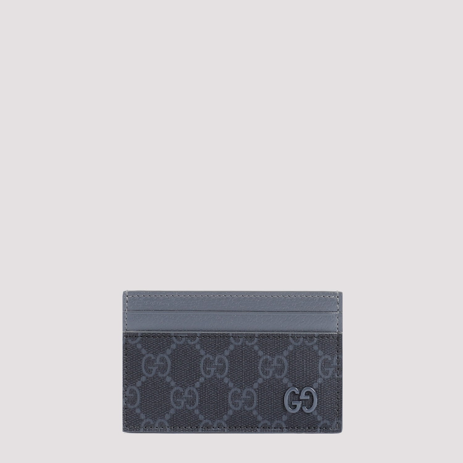 Gucci Bicolor Gg Card Holder In Blue