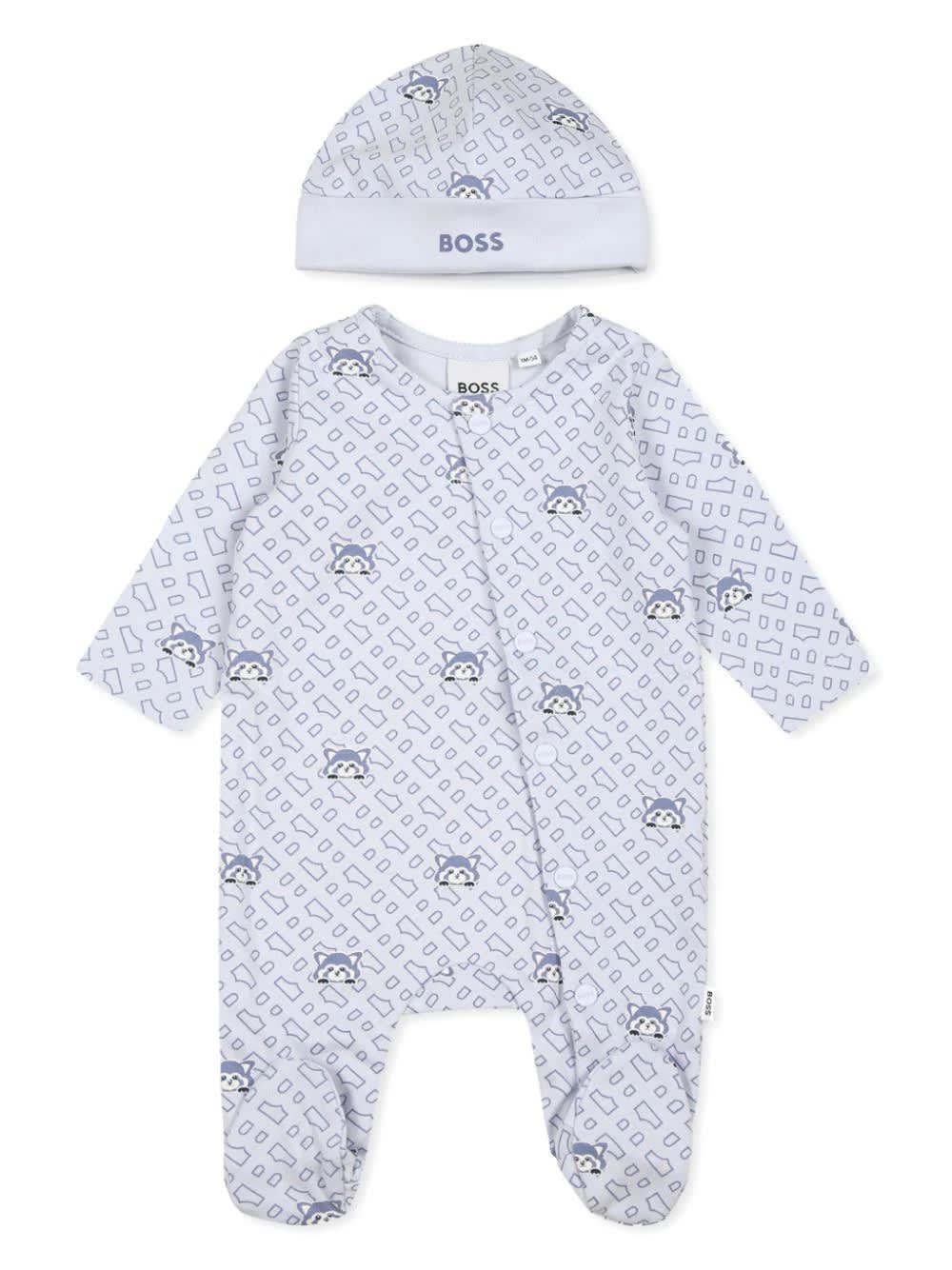 Hugo Boss Babies' Tutina Con Logo In White