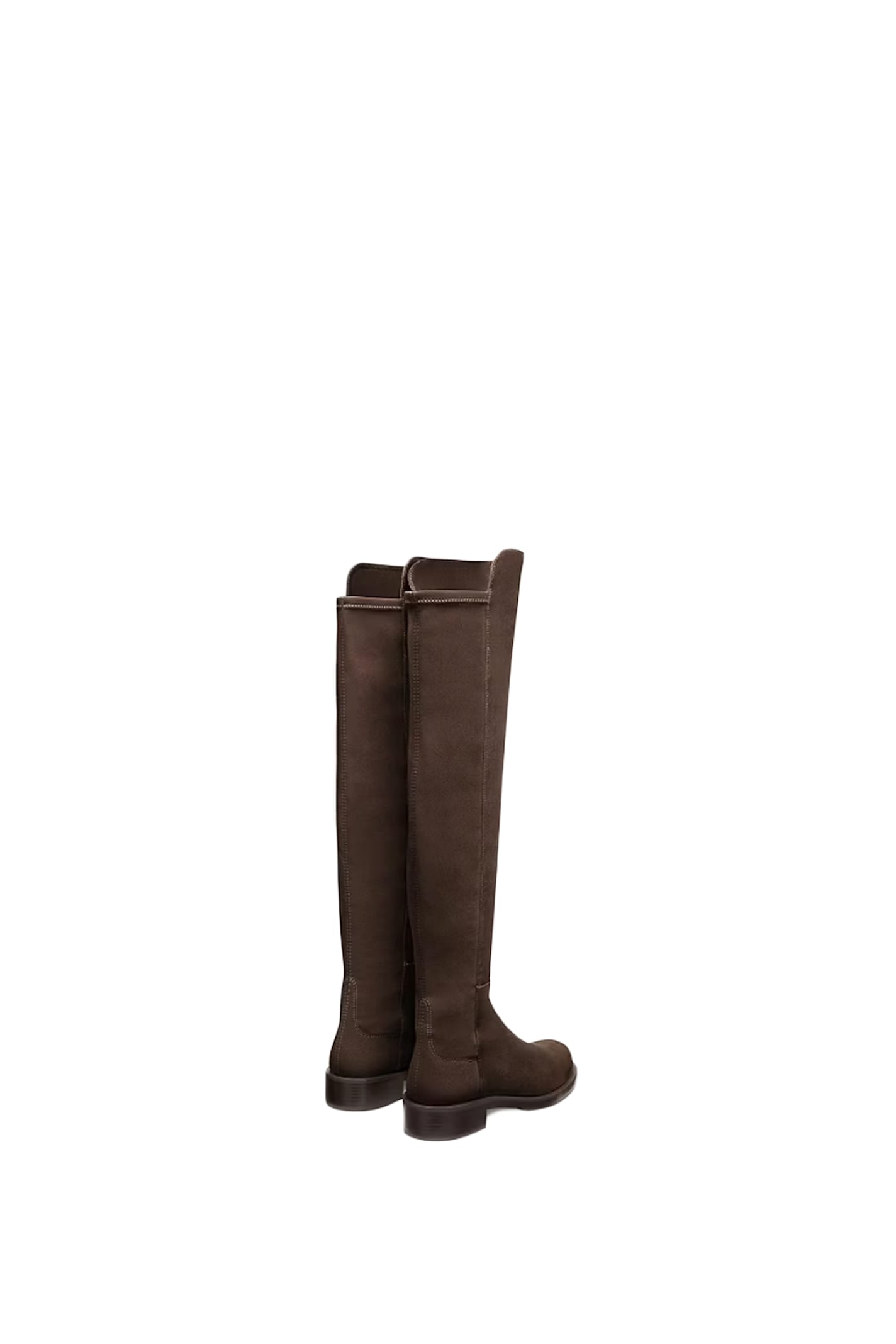 Shop Stuart Weitzman Boots 5050 Bold In Brown