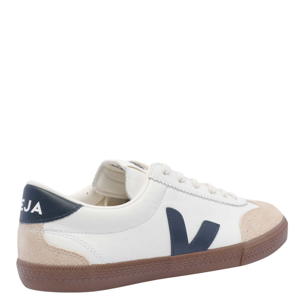 Veja Multicolor Suede And Fabric Volley Sneakers In White