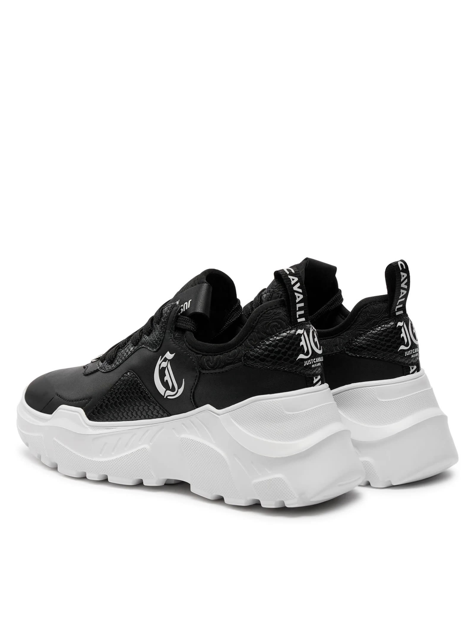 Shop Just Cavalli Shoes In Black
