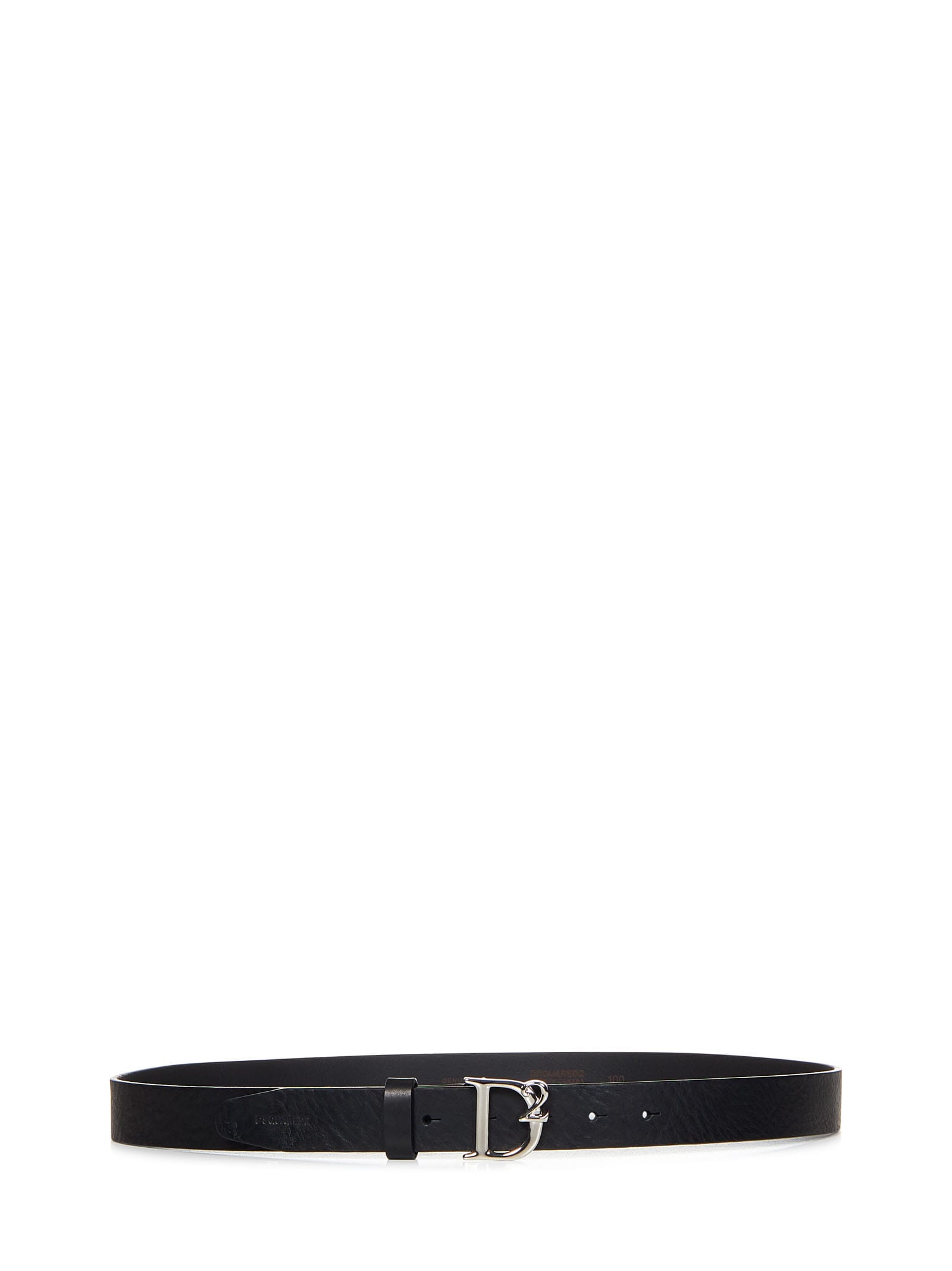 Shop Dsquared2 Logo Buckle Belt In Black