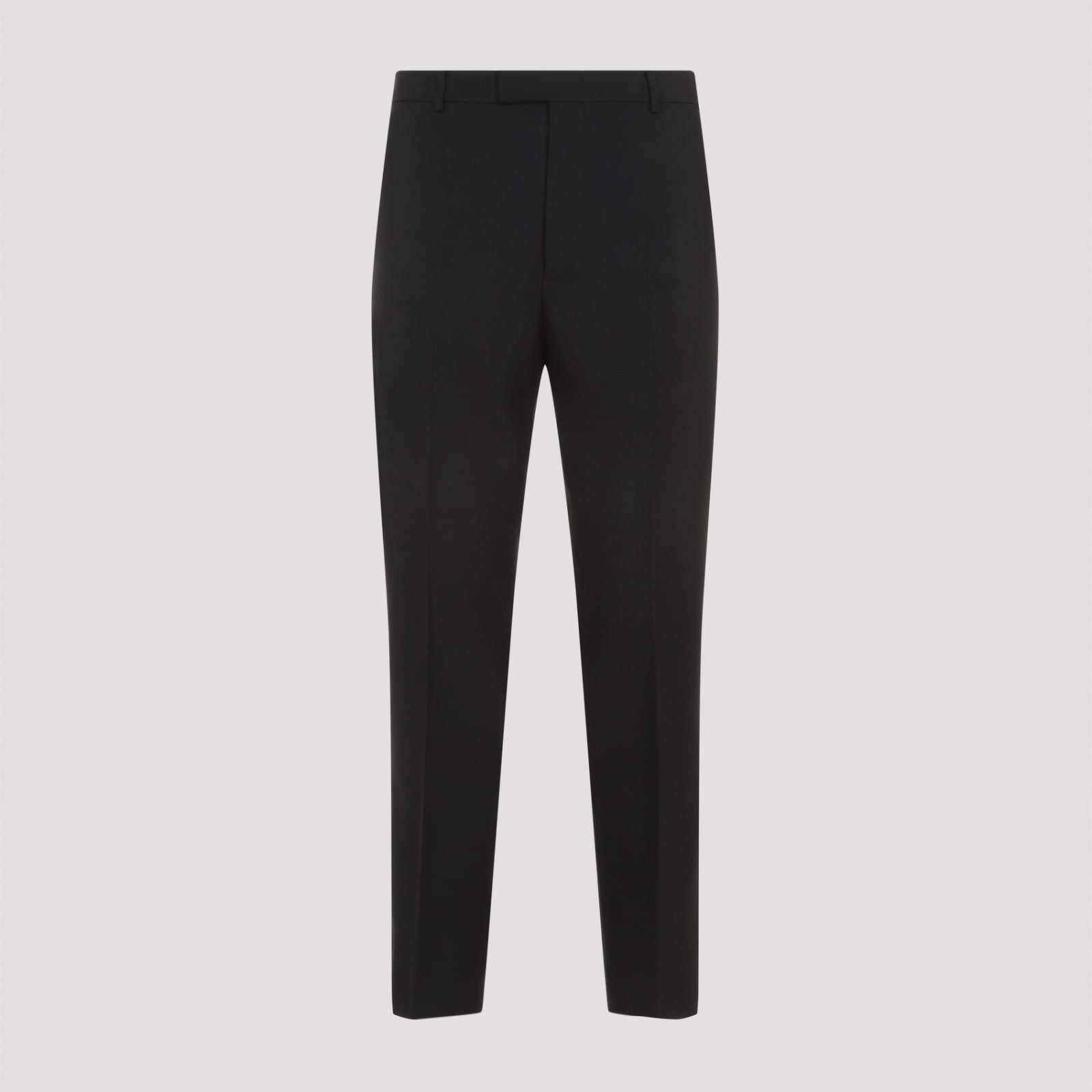 Shop Gucci Wool-blend Pants In Black