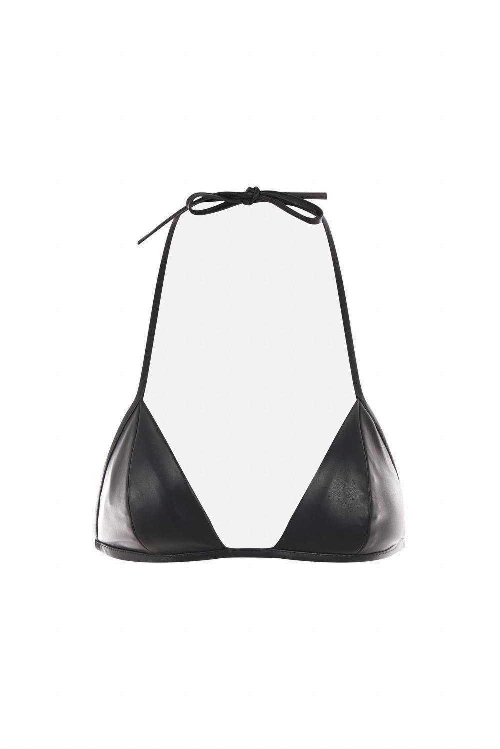 Halterneck Leather Top